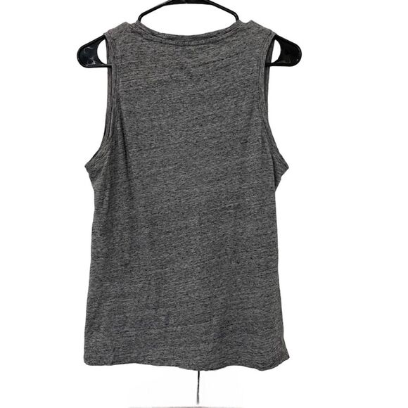 Madewell Women's Cotton Heather Mercury-Gray V-neck Tank top, Size S - Picture 2 of 4